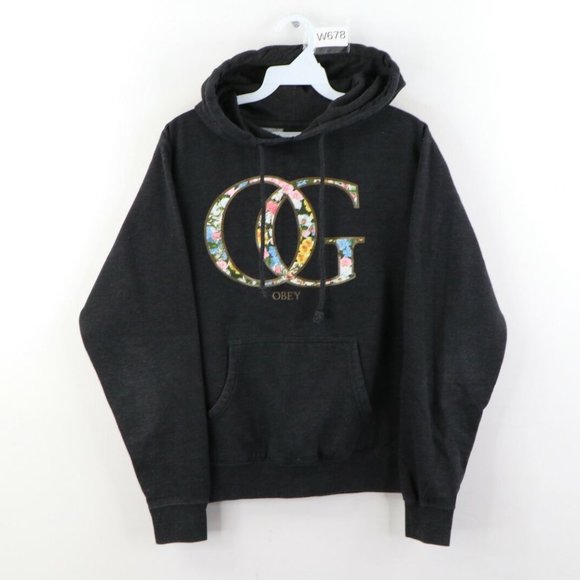 Obey Giant Floral OG Spell Out Hoodie Sweatshirt - Picture 1 of 8